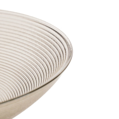 Schaal op voet - Glas - Smokey - 24,5x24,5x8,5cm