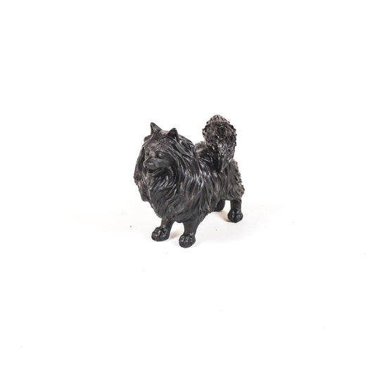 Ornament - Dwergkees - Polyresin - Zwart - 10,5x5x9cm
