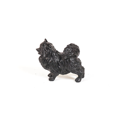 Ornament - Dwergkees - Polyresin - Zwart - 10,5x5x9cm
