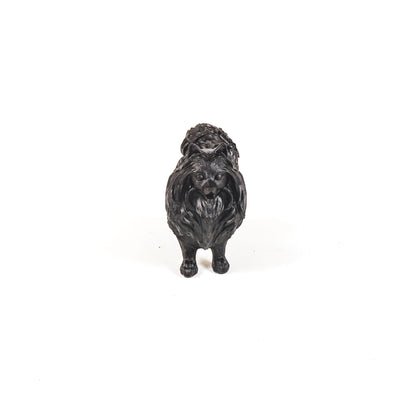 Ornament - Dwergkees - Polyresin - Zwart - 10,5x5x9cm