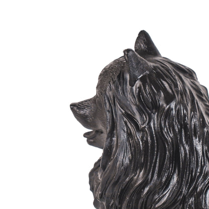 Ornament - Dwergkees - Polyresin - Zwart - 10,5x5x9cm