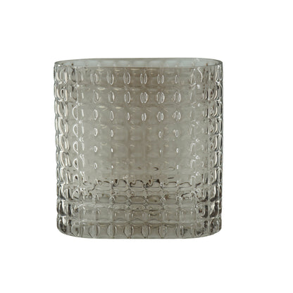 Vaas - Ribble - Glas - Bruin - 18x9,5x17,5cm