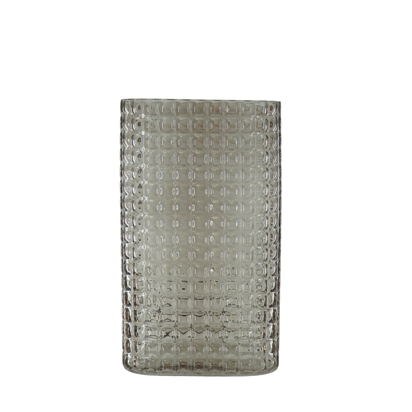 Vaas - Ribble - Glas - Bruin - 15x8x25cm