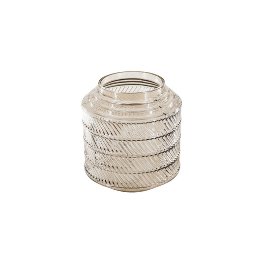 Vaas - Patroon - Glas - Bruin - 16x16cm