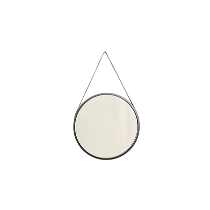 Spiegel - Rond - Metaal - Zwart - 50x2,5x50cm