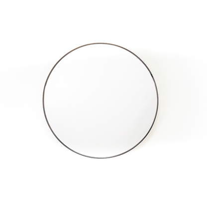 Housevitamin Ronde Spiegel - Metaal - Zwart - 80x3x80cm