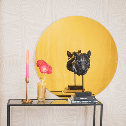 Spiegel - Rond - Gouden Glas - 80x1x80cm
