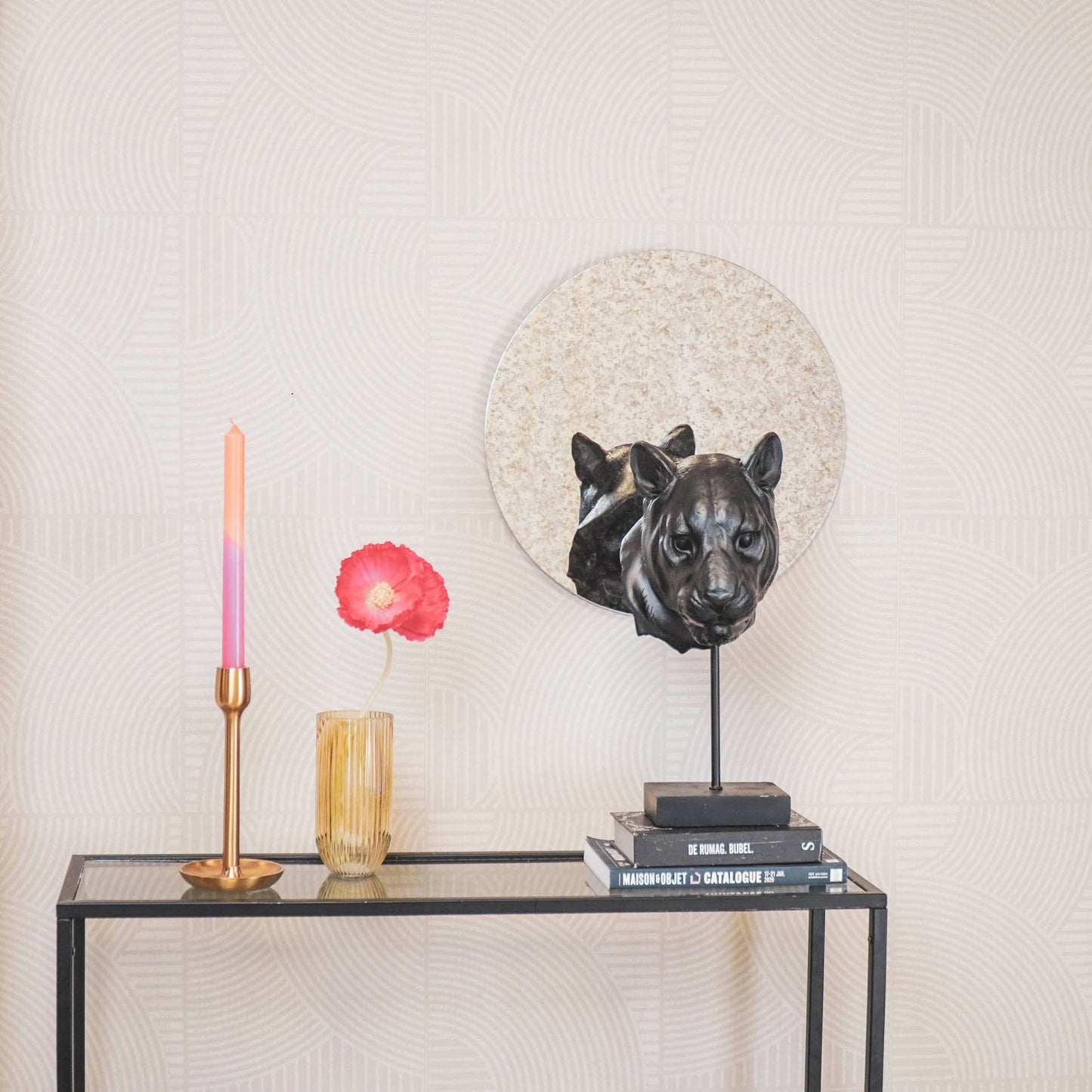 Spiegel - Rond - Rookglas - 40x1x40cm