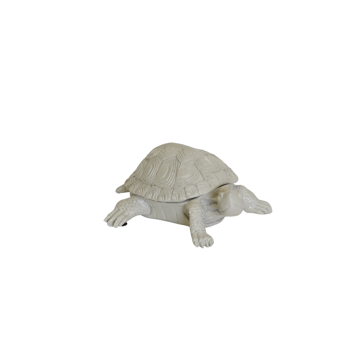 Schildpad Box - Polyresin - Zand - 15,5x13,5x7,5cm