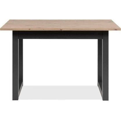 Denver 80B uitschuifbare tafel - 120-160 x 75 x 80 cm - Artisan eiken / antraciet decor - 1 verlengstuk van 40 cm inbegrepen - 8 personen