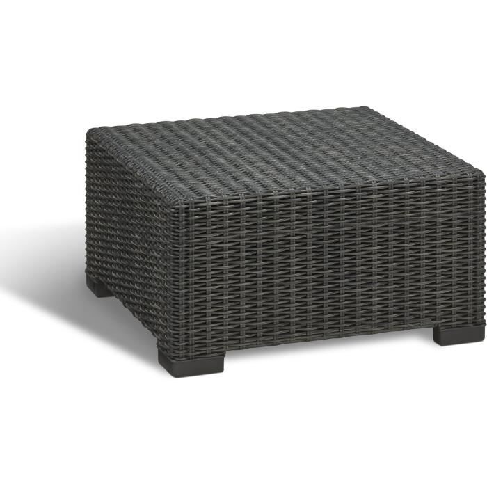 Tuinmeubelen - In gevlochten imitatiehars van rattan - Allibert door Keter - 5 personen - Moorea - Grijs Grafiet