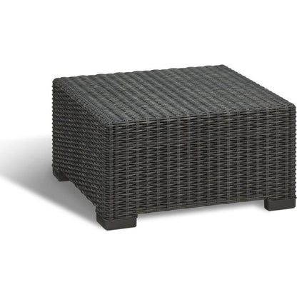 Tuinmeubelen - In gevlochten imitatiehars van rattan - Allibert door Keter - 5 personen - Moorea - Grijs Grafiet