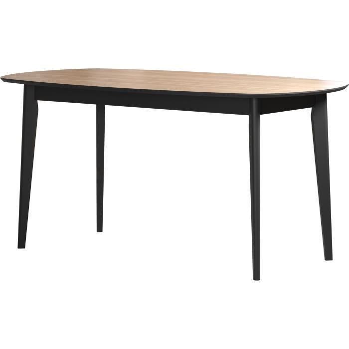 Eettafel - Ronin - Eiken - Ovaal - MDF - Modern - 8 personen - 160 x 77 x 90 cm - Trendteam