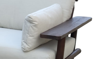 Laruna Lounge Hoek Set - 2 stuks - Hout Acacia Vintage Donker Teak Look