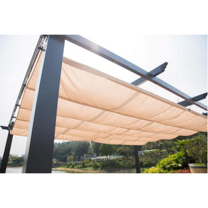 Aluminium pergola CORDOBA - Ecru - 4 x 3m