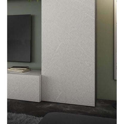 TV-wandmeubel - PRATO - Steenlook grijs - 277 x 40 x 210 cm