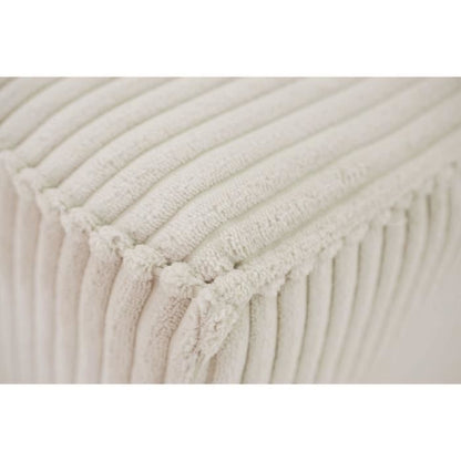 JOSH 4-zits vaste bank - Parel ribfluweel - 241 x 86 x 88 cm