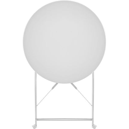 Bistroset - Tuinset - Klaptafel + 2 stoelen - Structuur: staal - Kleur: grijs