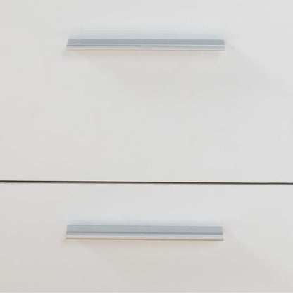 Lage dressoir 4 deuren 3 laden - Mat wit - L 179 x D 42 x H 74,5 cm
