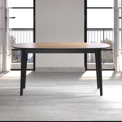 Eettafel - Ronin - Eiken - Ovaal - MDF - Modern - 8 personen - 160 x 77 x 90 cm - Trendteam