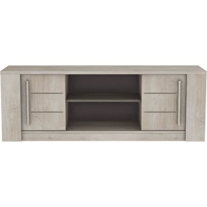 ANTIBES woonkamermeubelset: Salontafel + TV-meubel + Dressoir - Champagne eiken en betondecor