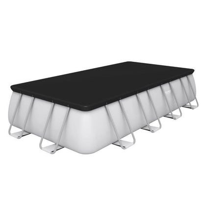 Bestway Power Steel 549x274x122 cm buisvormig bovengronds zwembad met 5.678 L/H cartridgefilter, afdekking en ladder