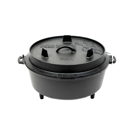 Dutch Oven Gietijzer met Pootjes Outdoor 6,1 Liter