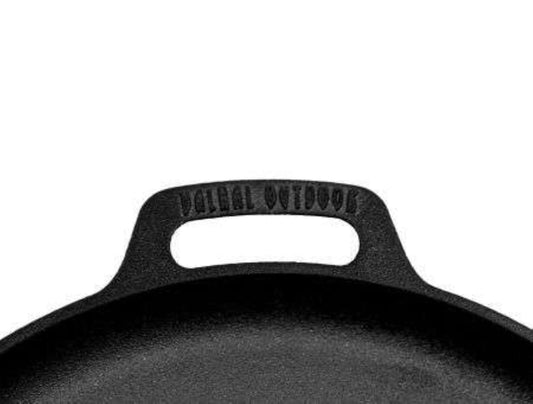 Gietijzeren koekenpan Plancha met handgrepen 35 cm