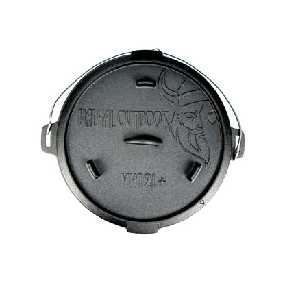 Dutch Oven Gietijzer met Pootjes Outdoor 12 Liter