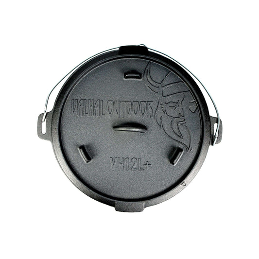 Dutch Oven Gietijzer met Pootjes Outdoor 12 Liter