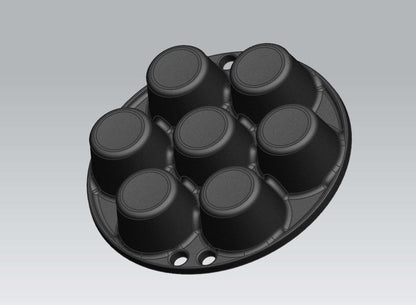BBQ Accessoire Muffinpan voor 7 stuks