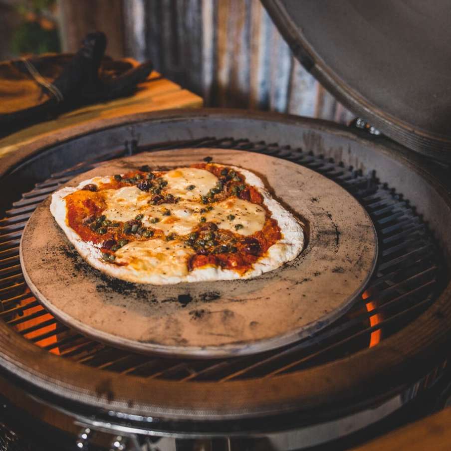 BBQ Accessoire Kamado 19" Grote Pizzasteen