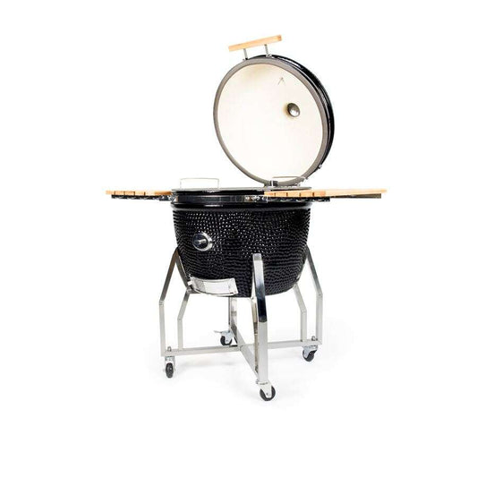 BBQ Kamado 24" XXL Pro Set met Onderstel- Zijtafels en Hoes