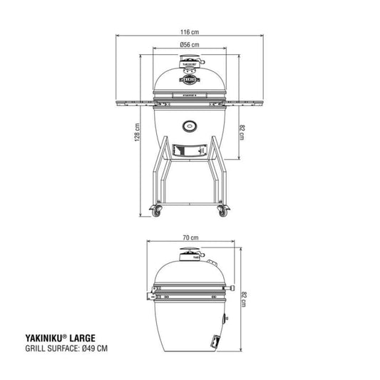 BBQ Kamado 19 Inch Groot