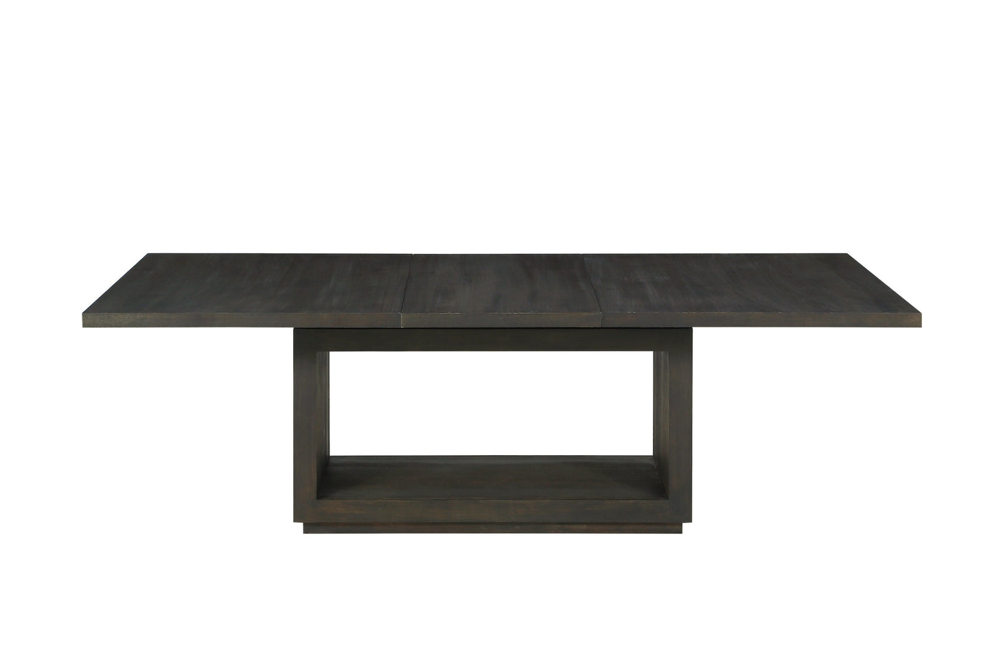 Rechthoekige eettafel Oxford in basalt grijs.