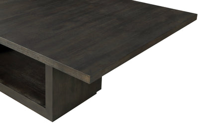 Rechthoekige eettafel Oxford in basalt grijs.