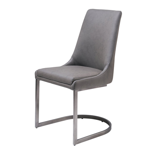 Eetkamerstoel Oxford in Basalt Grijs, Set van 2