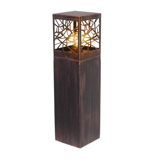BRILLIANT - WHITNEY Outdoor Post Light - roestkleur - metaal/kunststof E27 1x52W
