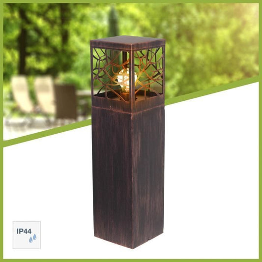 BRILLIANT - WHITNEY Outdoor Post Light - roestkleur - metaal/kunststof E27 1x52W