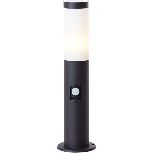 BRILJANT - DODY Buitenpaal - inclusief sensor - kleur zwart - metaal/kunststof E27 LED 1x10W