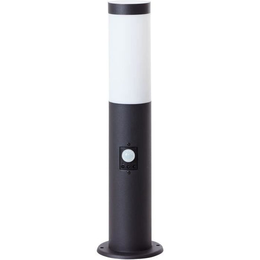 BRILJANT - DODY Buitenpaal - inclusief sensor - kleur zwart - metaal/kunststof E27 LED 1x10W