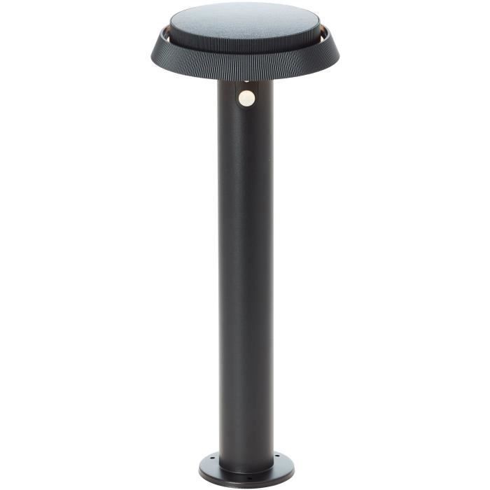 Buitenterminal - BRILLIANT - ALVERO - LED en zonne-energie - Bewegingssensor - Metaal en kunststof - 4 W - Zwart