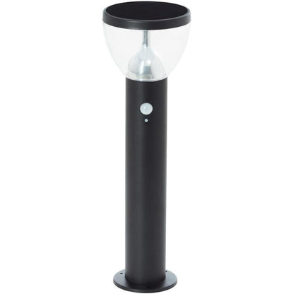Buitenterminal - BRILLIANT - TULIP - LED en zonne-energie - Bewegingssensor - Roestvrij staal en kunststof - 4 W - Zwart