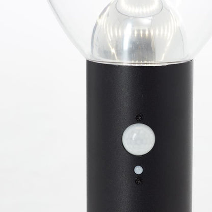 Buitenterminal - BRILLIANT - TULIP - LED en zonne-energie - Bewegingssensor - Roestvrij staal en kunststof - 4 W - Zwart