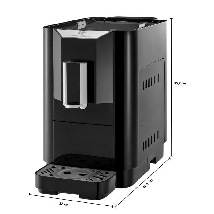 Espressomolenmachine - CONTINENTAL EDISON - CECFAUTOB - 19 Bar - 1450 W - Zwart