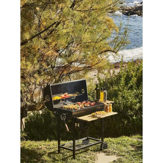 MIKE houtskoolbarbecue - Kookoppervlak 71 x 35 cm