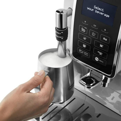 DELONGHI ECAM 350.35.W Espressomolen DINAMICA Scherm 4 recepten - Wit