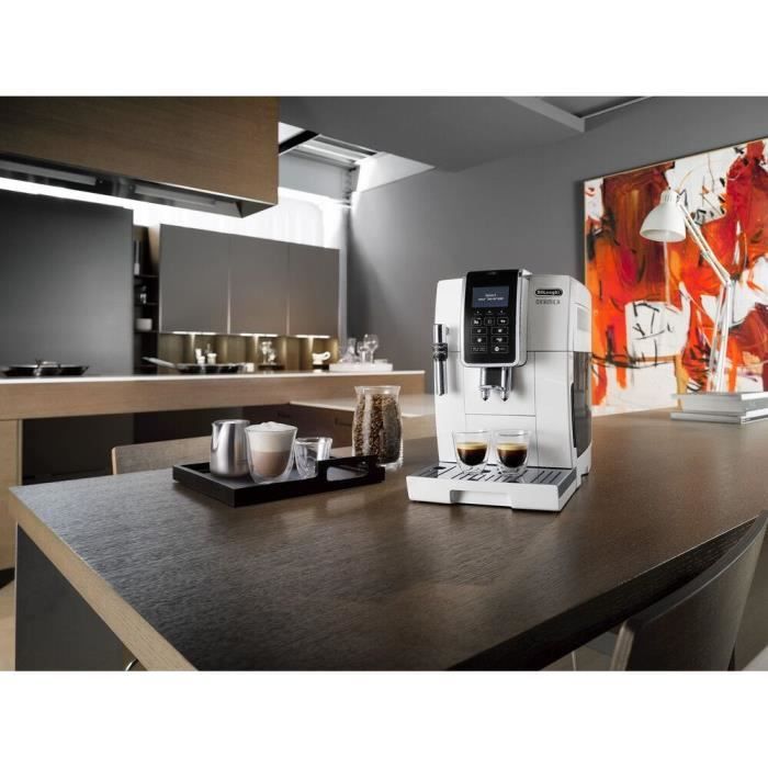 DELONGHI ECAM 350.35.W Espressomolen DINAMICA Scherm 4 recepten - Wit