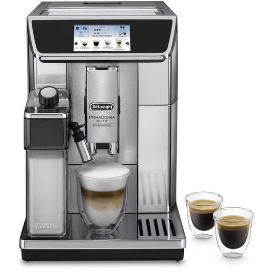 DELONGHI ECAM650.85.MS Espressomachine met geïntegreerde koffiemolen PrimaDonna Elite Experience - grijs