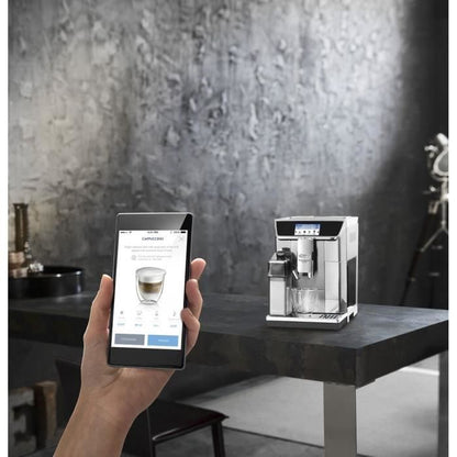 DELONGHI ECAM650.85.MS Espressomachine met geïntegreerde koffiemolen PrimaDonna Elite Experience - grijs